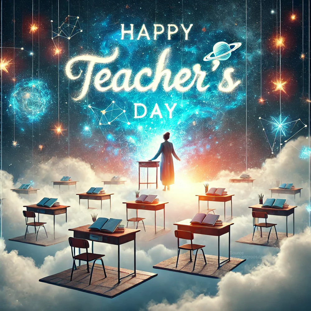 completely unique Teachers Day image with a surreal dreamlike theme India's Favourite Online Gift Shop