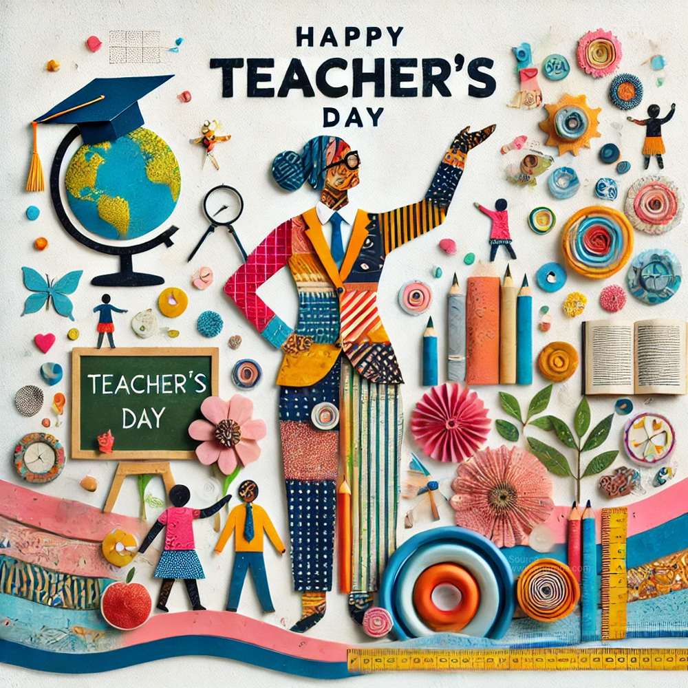 Teachers Day image with a collage theme India's Favourite Online Gift Shop