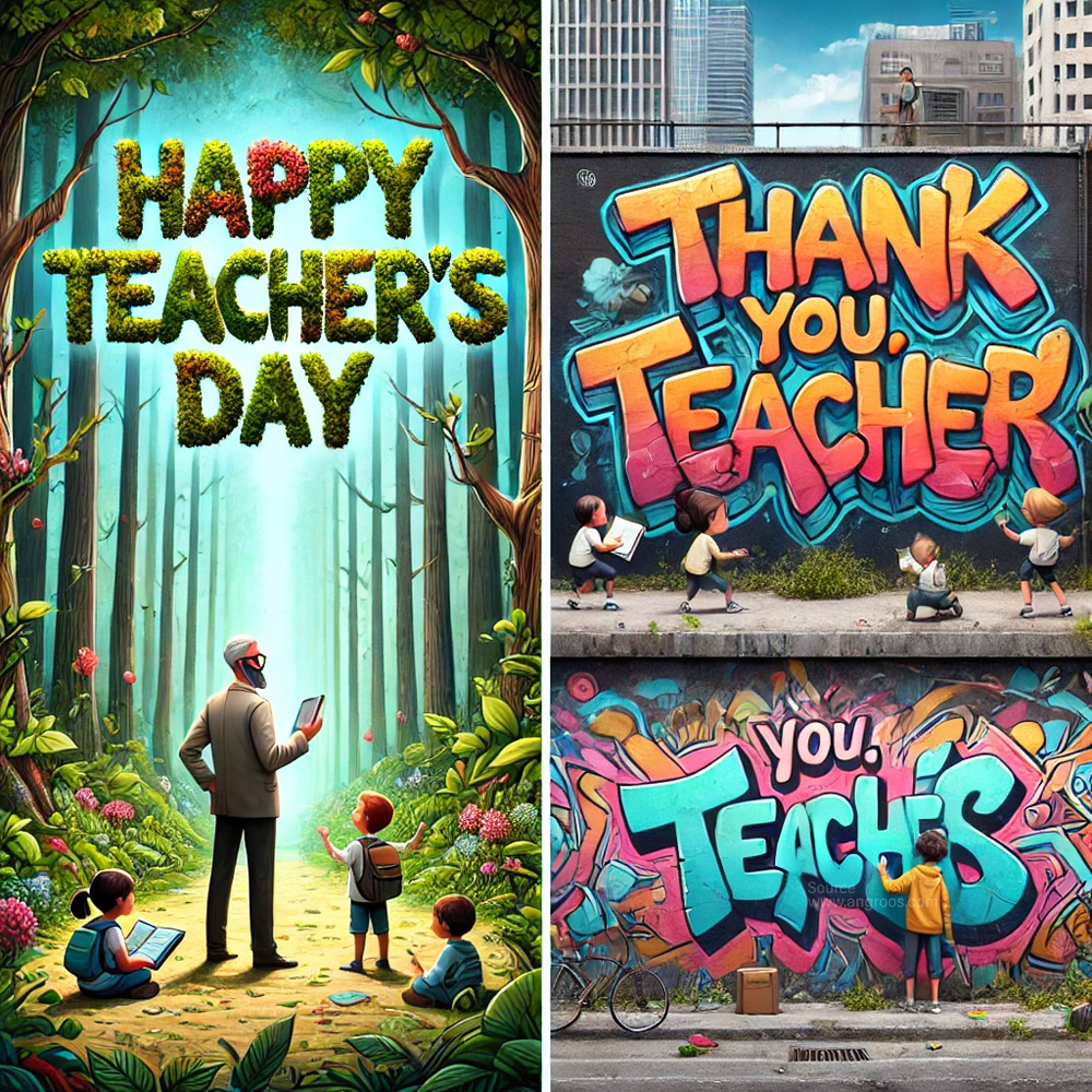 Two completely different and unique Teachers Day images India's Favourite Online Gift Shop