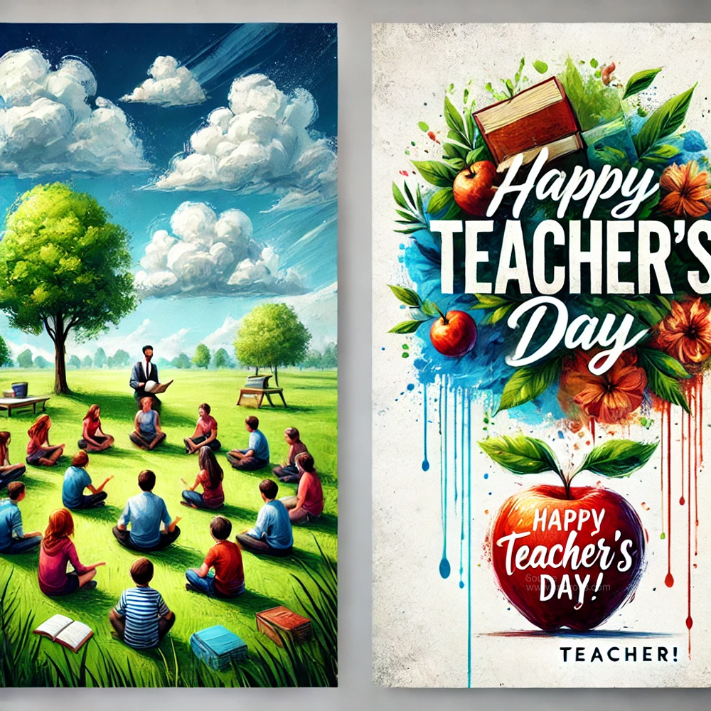 Two totally unique and realistic Teachers Day images with distinct styles India's Favourite Online Gift Shop