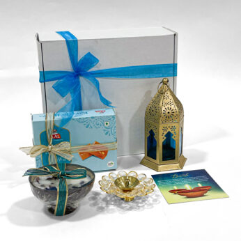 Low Budget Diwali Gift Hamper with Sweets, Candle, and Decor