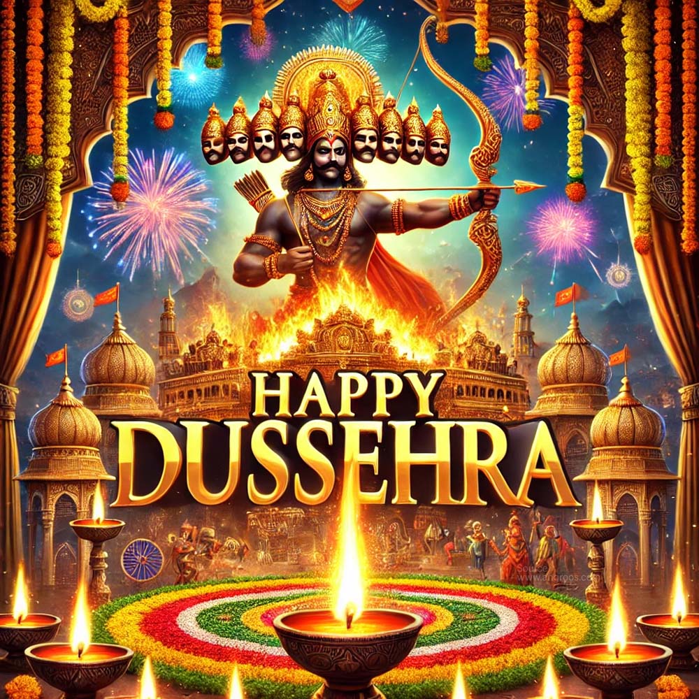 ultra realistic Dussehra greeting card India's Favourite Online Gift Shop